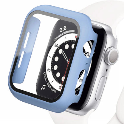 Quality blue protective case for Apple Watch, offering style and durability with full-body coverage.