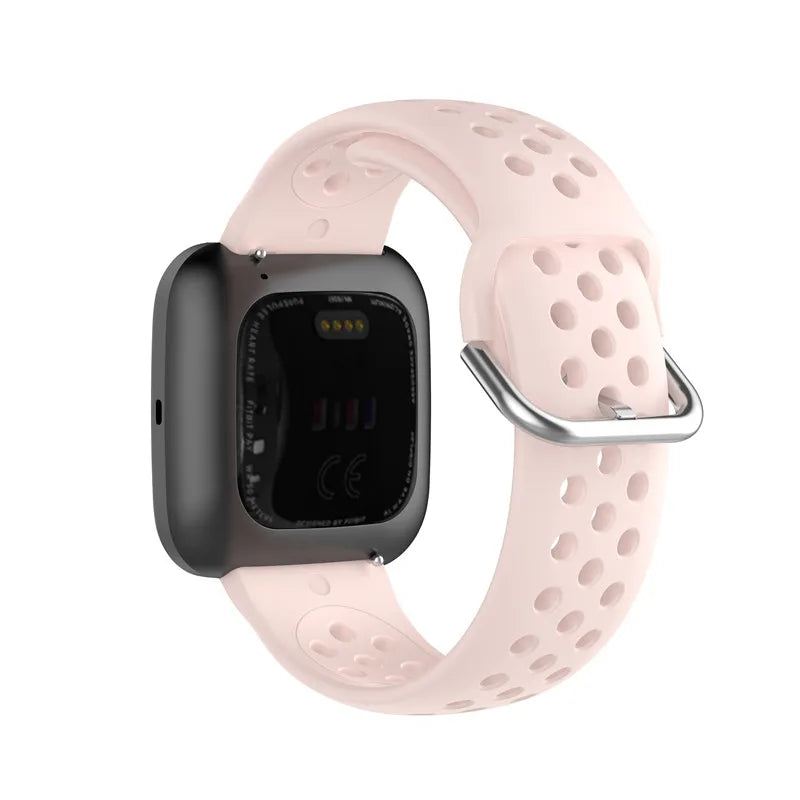 Fitbit Versa, Sense & Blaze Perforated Silicone Band - Blush