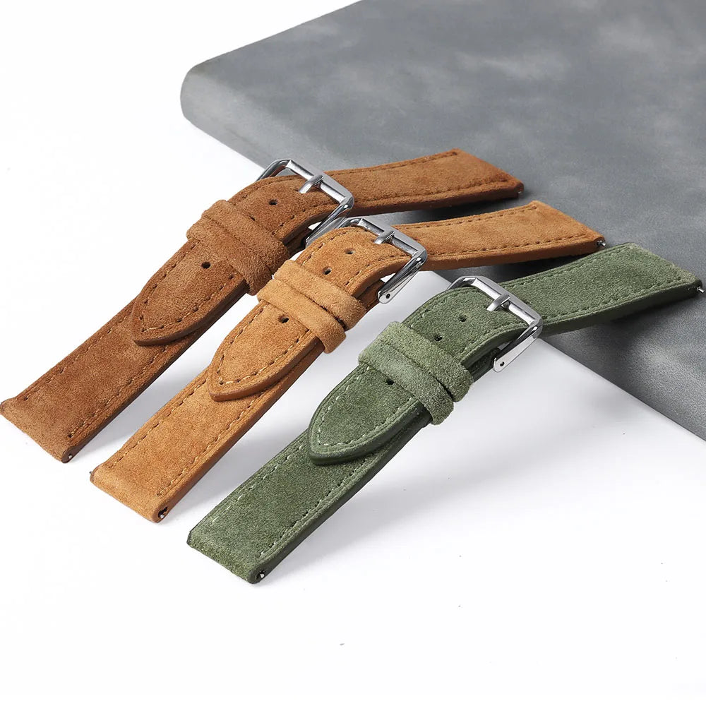 Brown, tan and olive suede bands for COROS – BandsCo Straps