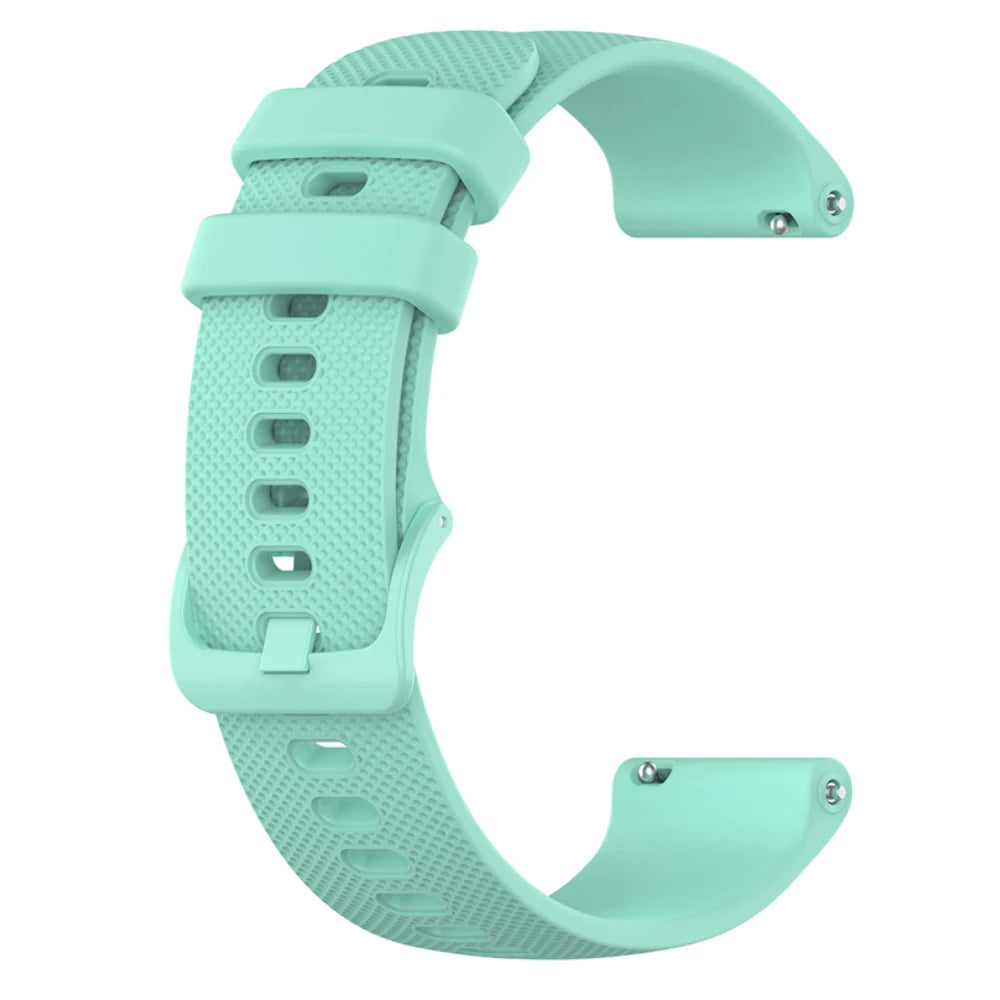 COROS Textured Silicone Sport Band in Solid and Two-Tone Colors – Mint Green / Matching Buckle