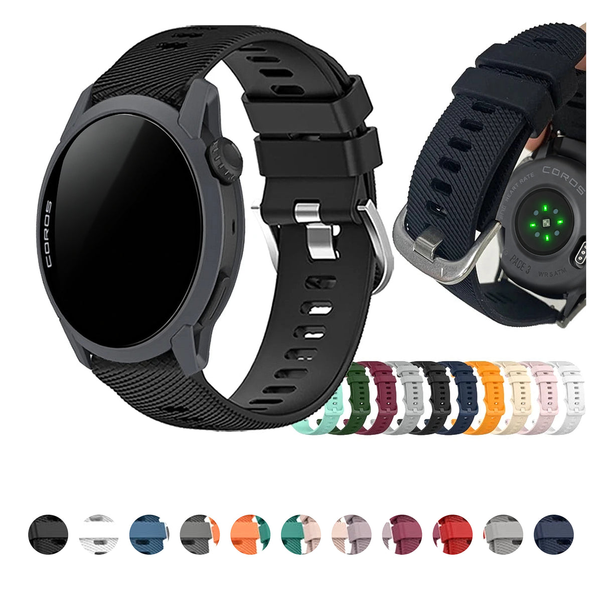 COROS replacement watch band — actual product photograph
