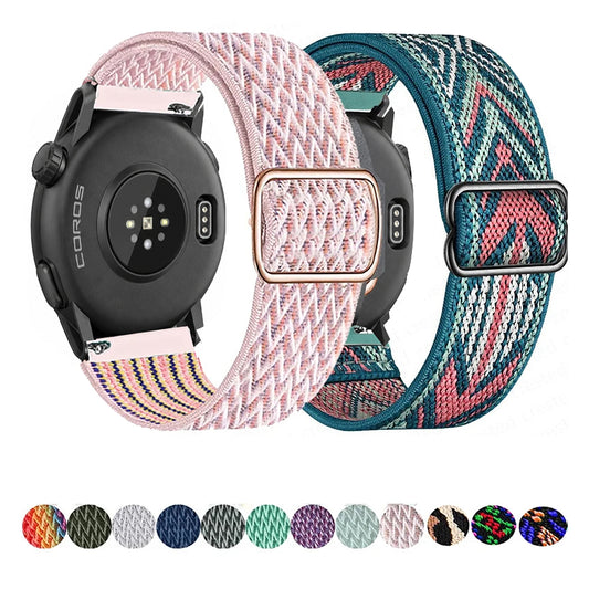 COROS PACE & APEX Adjustable Elastic Fabric Band, 43 Styles — BandsCo Straps