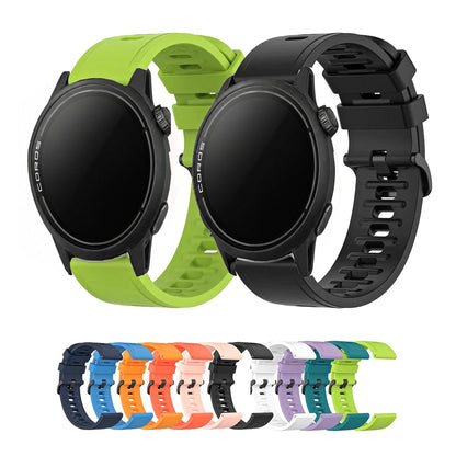 COROS Silicone Sport Watch Band with Black Buckle - Silicone bands with color previews