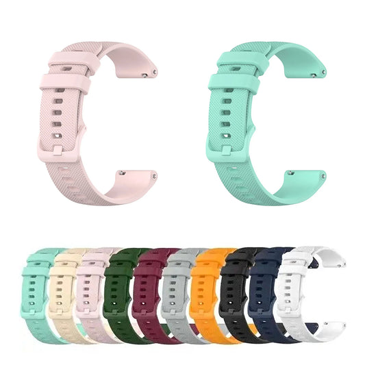 Motorola Moto Watch Textured Silicone Band with Matching Buckle — original band and real variant previews