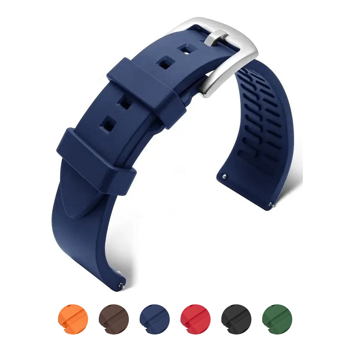 Suunto Race, Vertical & 9 Peak Smooth Silicone Band, Grooved Underside – BandsCo Straps