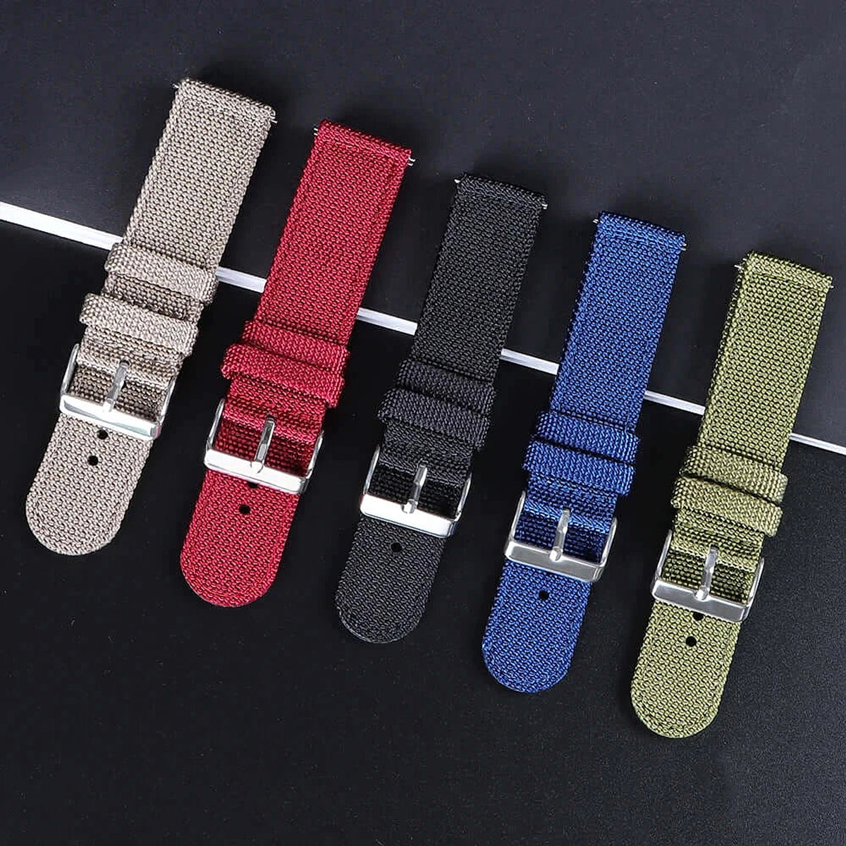 Suunto Race, Vertical & 9 Peak Woven Nylon Band with Buckle Options – BandsCo Straps