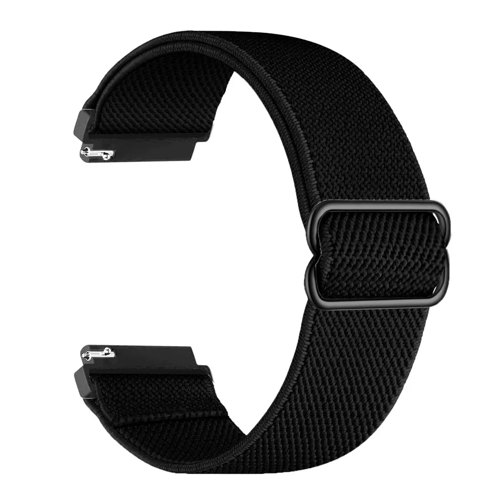 COROS Elastic Nylon Loop Band with Slider – Black