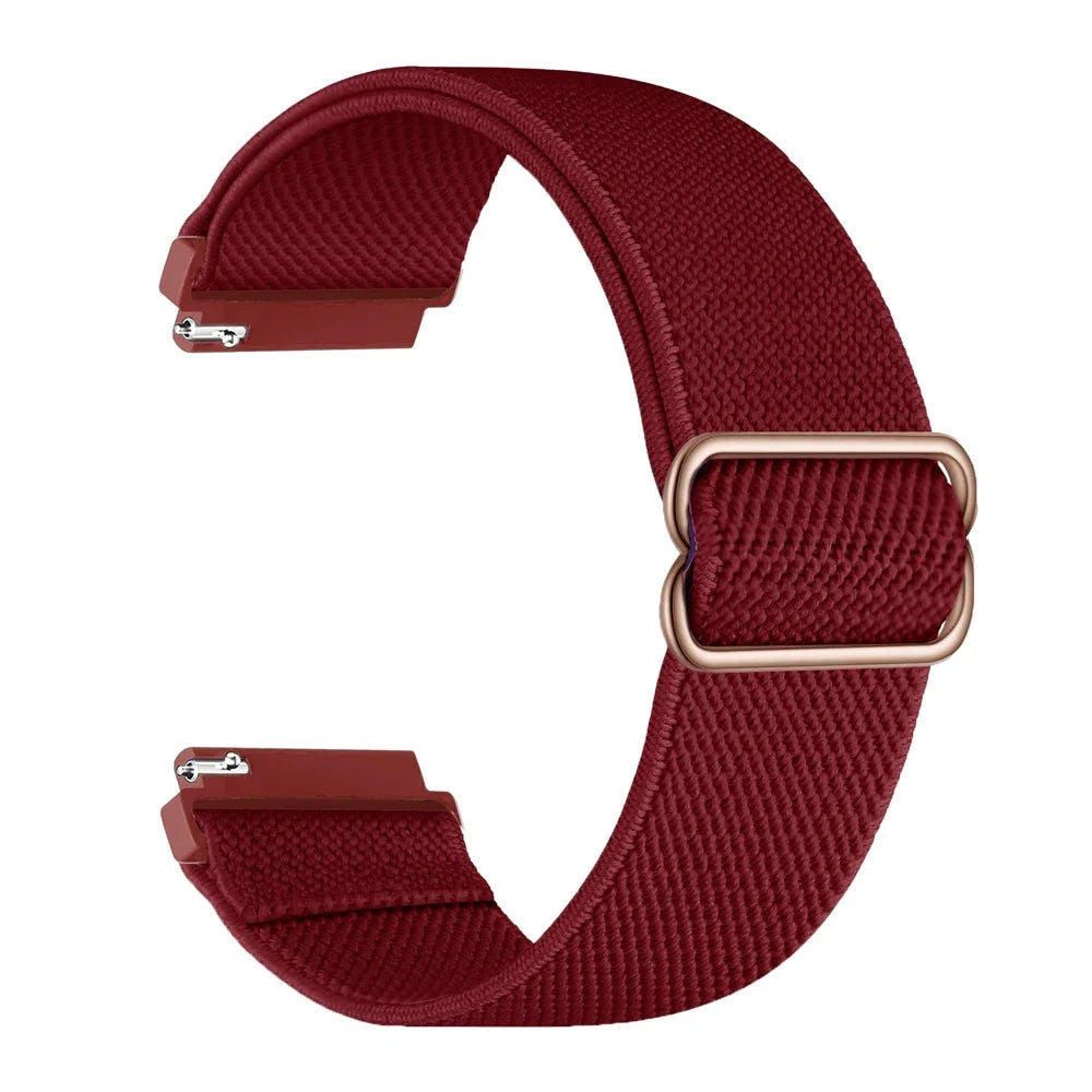 COROS Elastic Nylon Loop Band with Slider – Wine Red