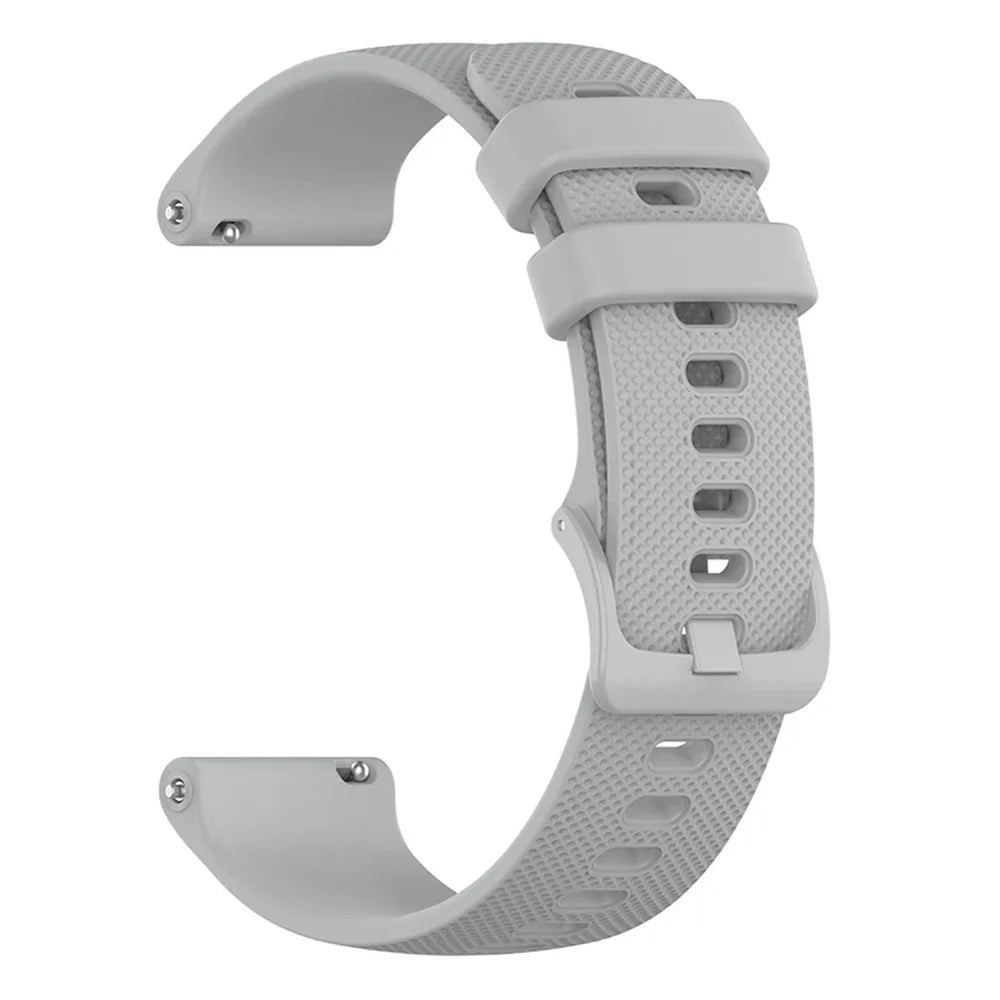 COROS Textured Silicone Band with Color and Buckle Options – Gray / Matching Buckle