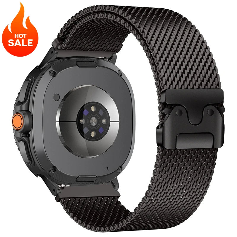 Galaxy Watch8, Watch8 Classic & Watch9 Milanese Clasp Band in Black