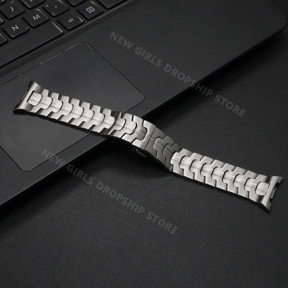 Slim-Stripe Stainless Steel Band in Silver for Samsung Galaxy Watch8, Watch8 Classic and Watch9