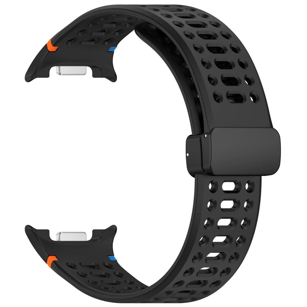 Galaxy Watch8, Watch8 Classic & Watch9 Perforated Silicone Band in Black