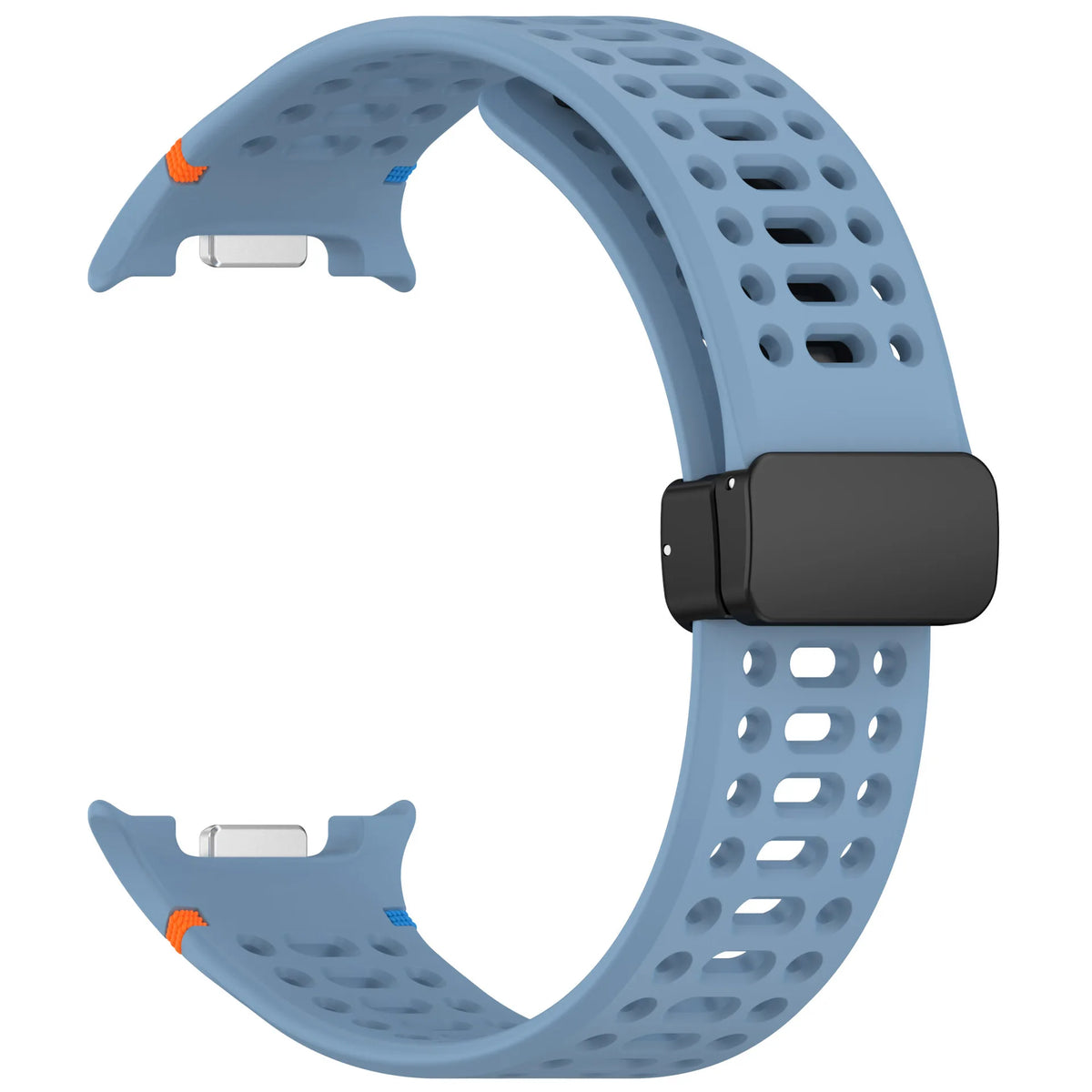 Galaxy Watch8, Watch8 Classic & Watch9 Perforated Silicone Band in Dusty Blue