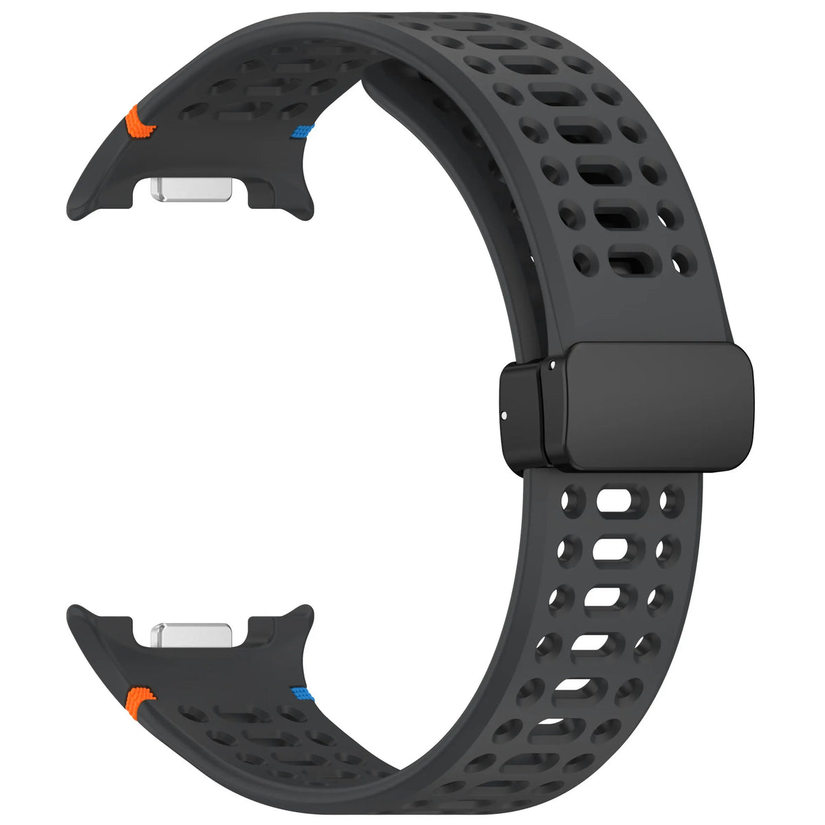 Galaxy Watch8, Watch8 Classic & Watch9 Perforated Silicone Band in Space Gray