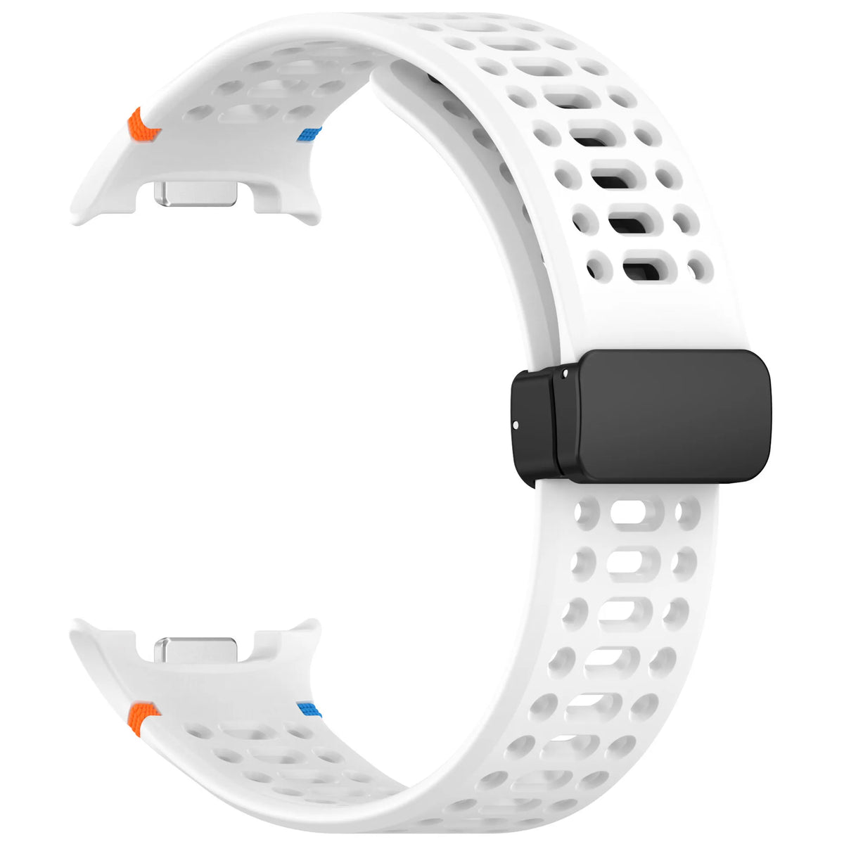 Galaxy Watch8, Watch8 Classic & Watch9 Perforated Silicone Band in White