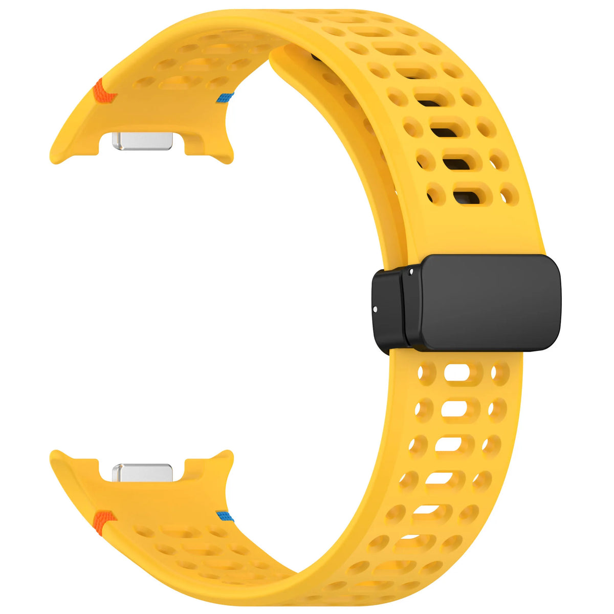 Galaxy Watch8, Watch8 Classic & Watch9 Perforated Silicone Band in Yellow
