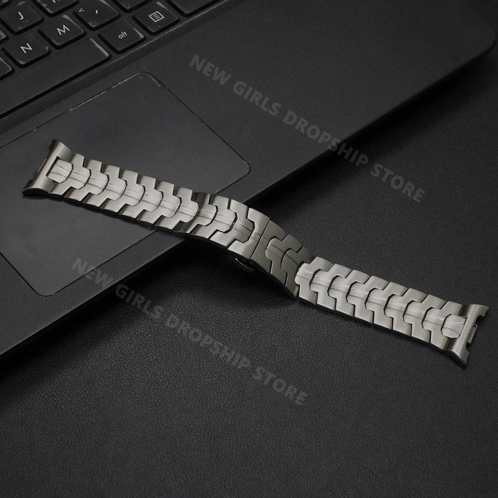 Slim-Stripe Stainless Steel Band in Titanium Gray for Samsung Galaxy Watch8, Watch8 Classic and Watch9