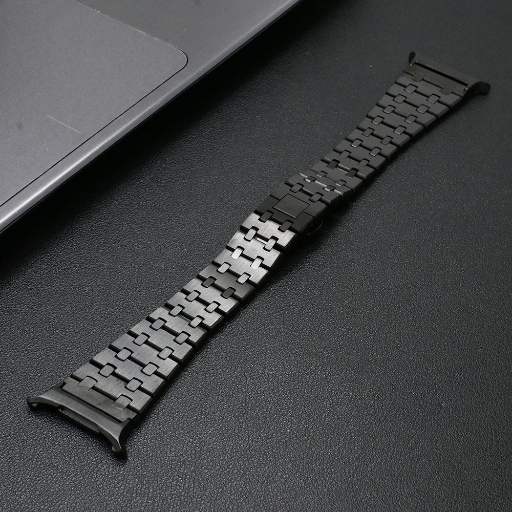 H-Link Stainless Steel Band in Black for Samsung Galaxy Watch8, Watch8 Classic and Watch9