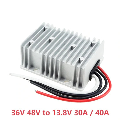 Heavy Duty 36V/48V to 12V Voltage Reducer for Golf Carts, 10A to 60A