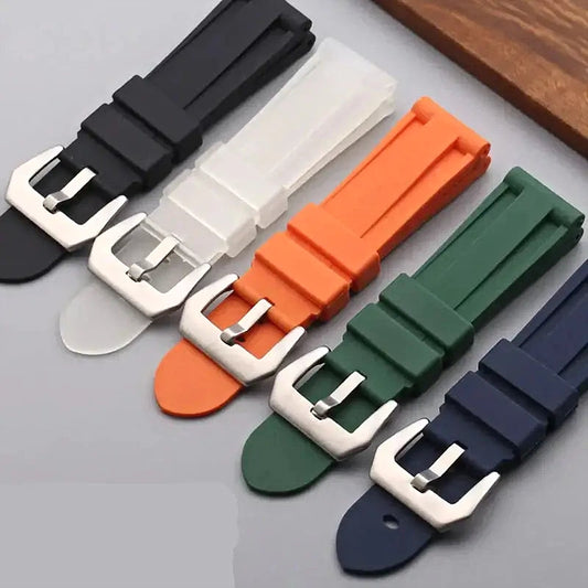 Silicone watch straps in multiple colors for compatible Huawei watches