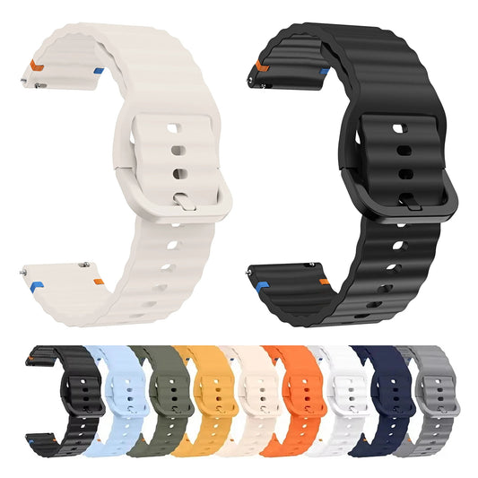 OnePlus Smartwatch Silicone Strap Band, Sport Wristband Replacement in multiple colors with watch display