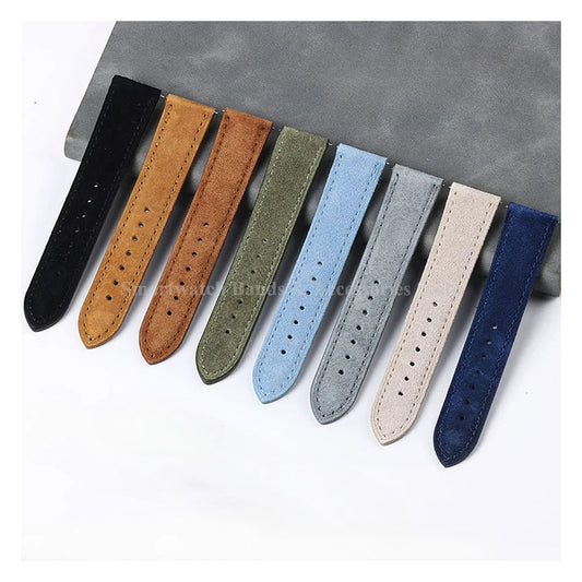 OnePlus Smartwatch Vintage Suede Leather Band Quick Release Strap collection in various colors.