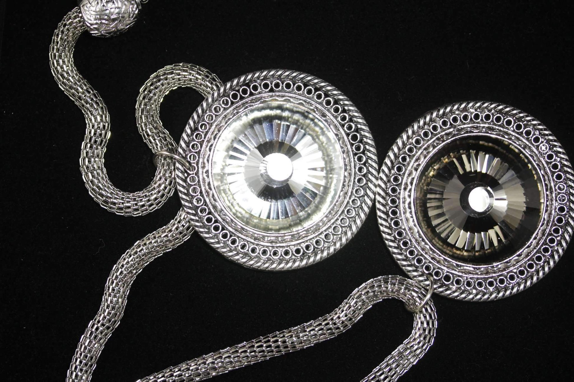 Queen Medallion Necklace Silver Statement Pendant Layered by Silver Hestia