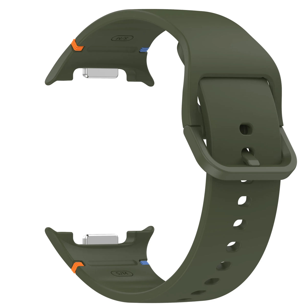 Classic Silicone Buckle Band in Army Green for Samsung Galaxy Watch8, Watch8 Classic and Watch9