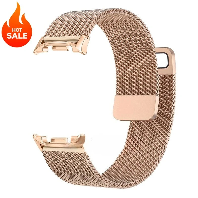 Magnetic Milanese Mesh Band in Rose Gold for Samsung Galaxy Watch8, Watch8 Classic and Watch9