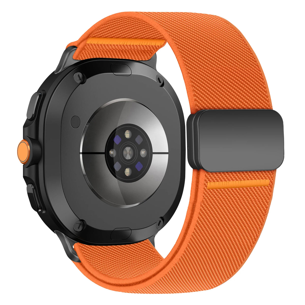 Galaxy Watch8, Watch8 Classic & Watch9 Nylon Accent Clasp Band in Orange