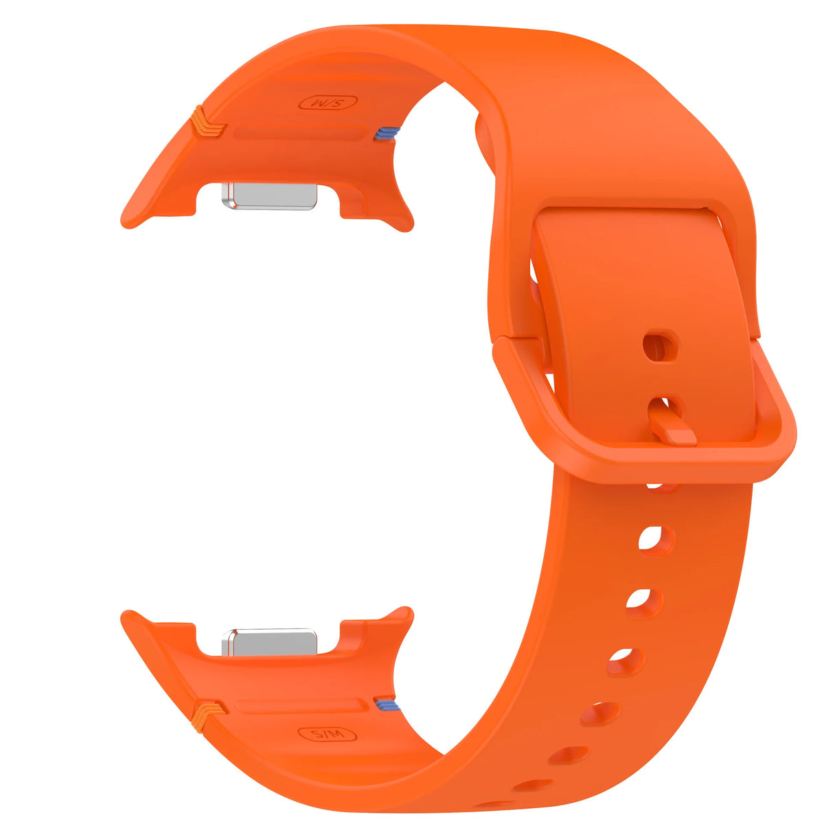 Classic Silicone Buckle Band in Orange for Samsung Galaxy Watch8, Watch8 Classic and Watch9