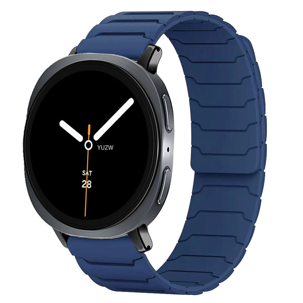 Magnetic Silicone Panel Band in Blue for Samsung Galaxy Watch8, Watch8 Classic and Watch9