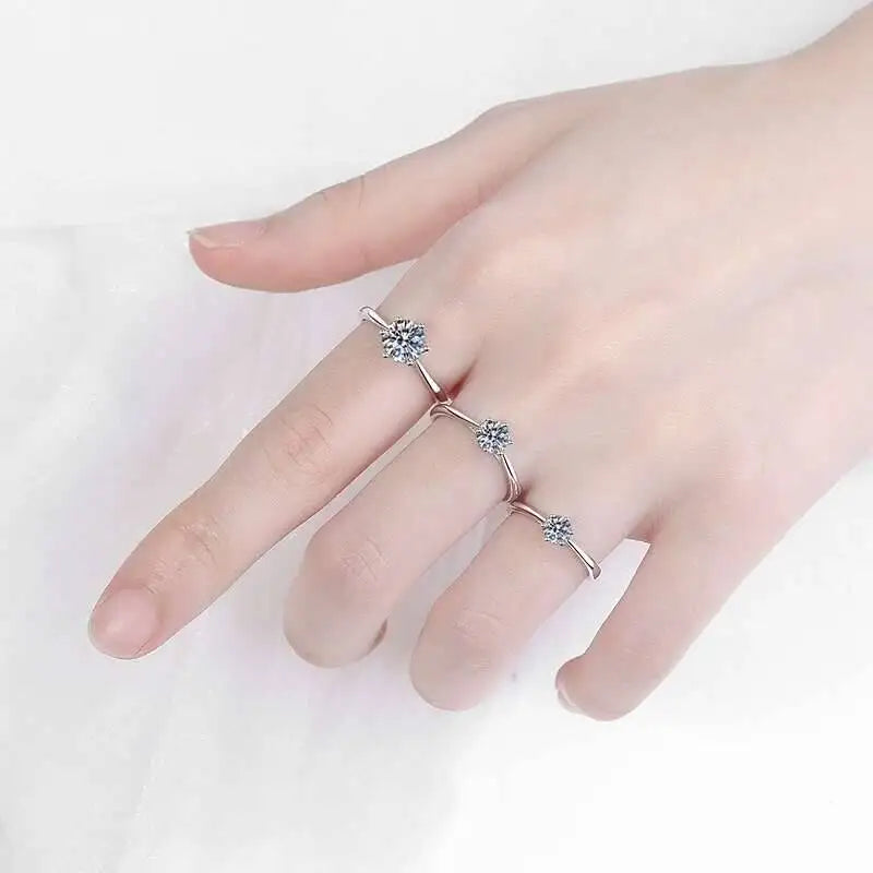 Colored Moissanite Necklace, Stud Earrings & Ring Set — Matching pieces on hand