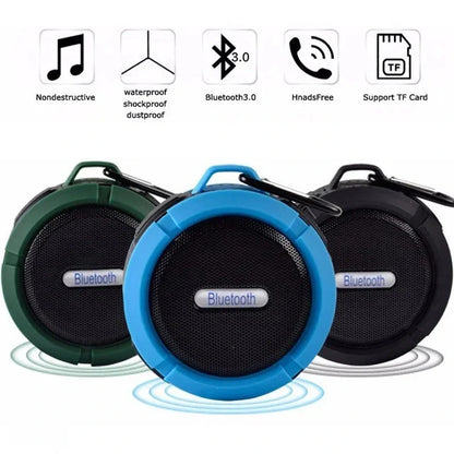 Waterproof Bluetooth Speaker with Clip for Golf Carts