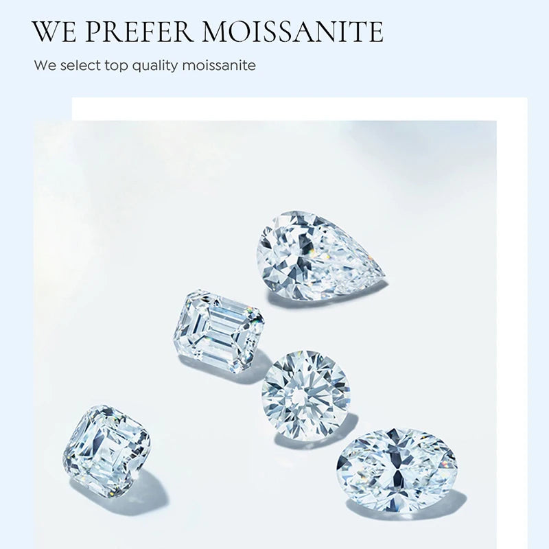 Round Moissanite Accent Hoop Earrings in Sterling Silver - Moissanite stone cut illustration