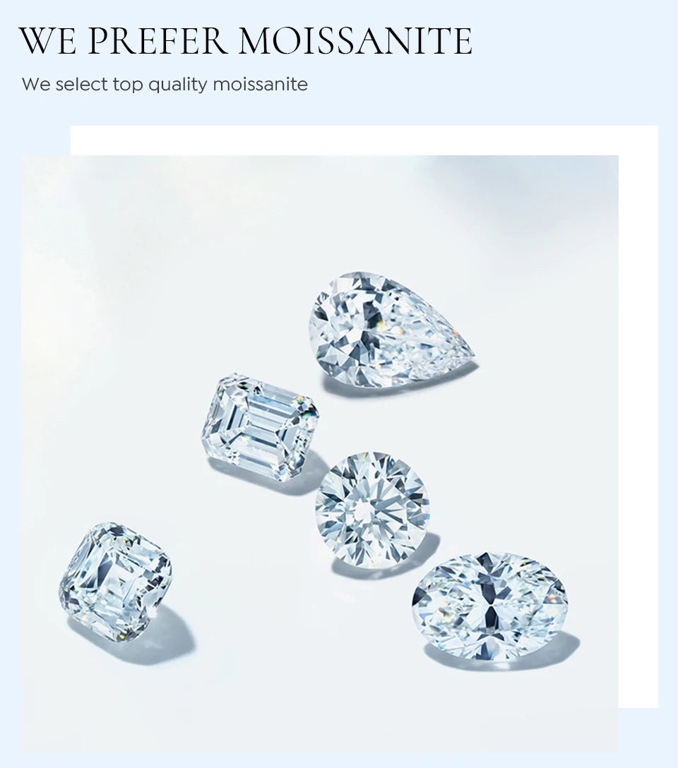 Round Moissanite Accent Leverback Earrings in Silver - Moissanite cut illustration